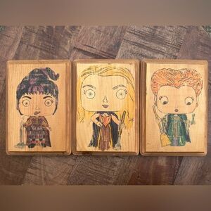 Handmade Wooden Hocus Pocus Sanderson Sisters Wall Art